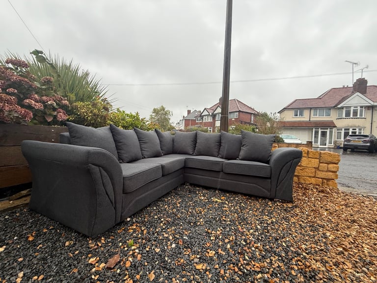 Grey Corner Sofa 