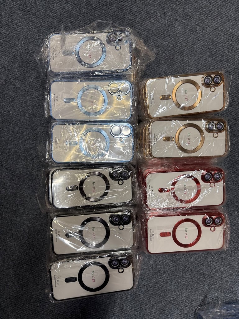 Joblot/wholesale of 500 iPhone 17 magsafe cases all 4 variants mix , in 4 beautiful colours