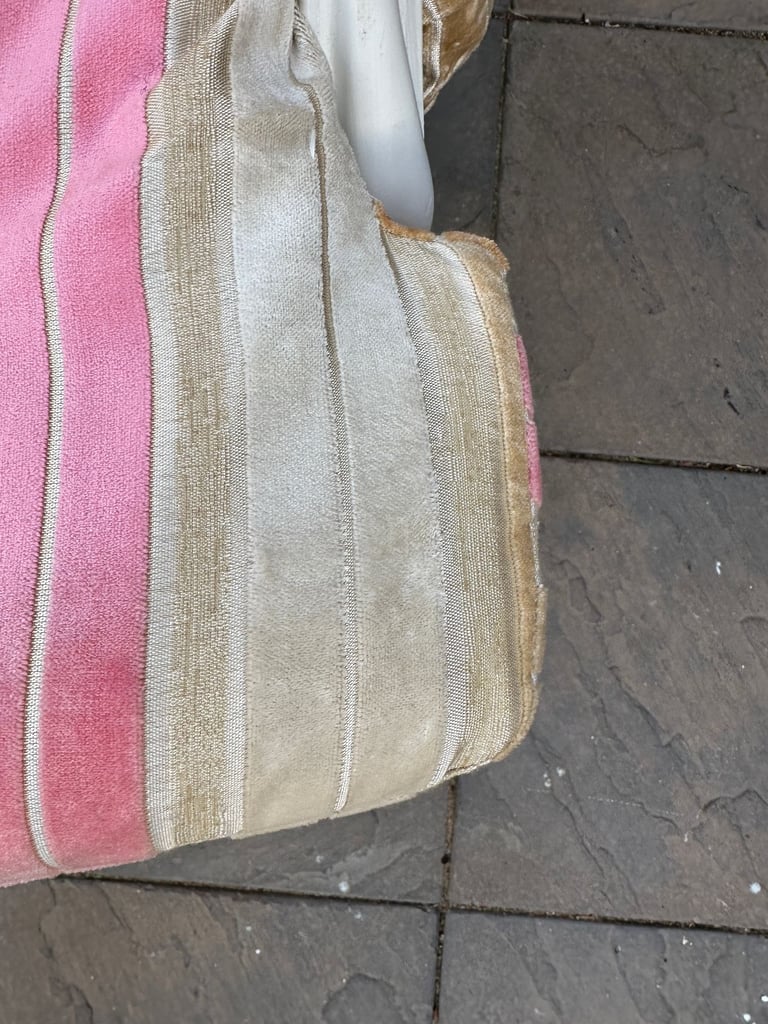 Elegant French Louis XVI Style Fabric Armchair - Great Condition