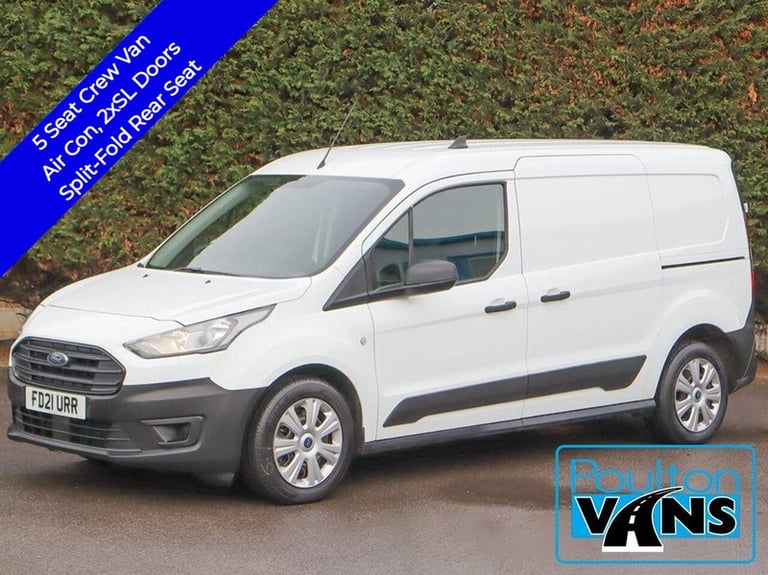 image for  Ford Transit Connect 230 1.5TDCi, 100ps, L2 LWB 5 Seat Crew Van, Air Con, Isofix, USB, Bluetooth...