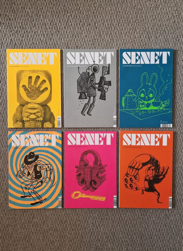 image for New Senet Board Game Magazine Issues 1, 2, 3, 4, 5 & 6