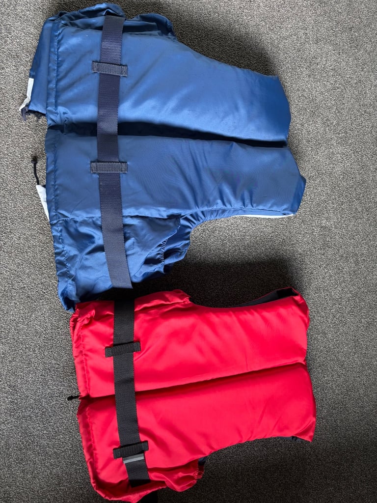 Buoyancy jackets x2 canoeing sailing boats. 