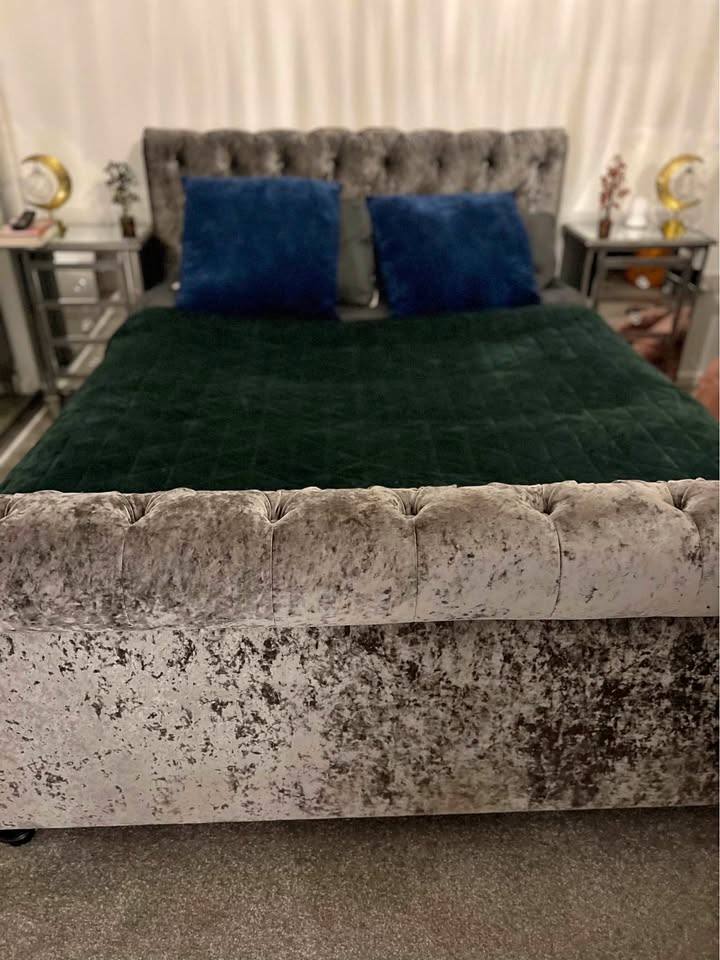 image for King size bed frame with storage from Next