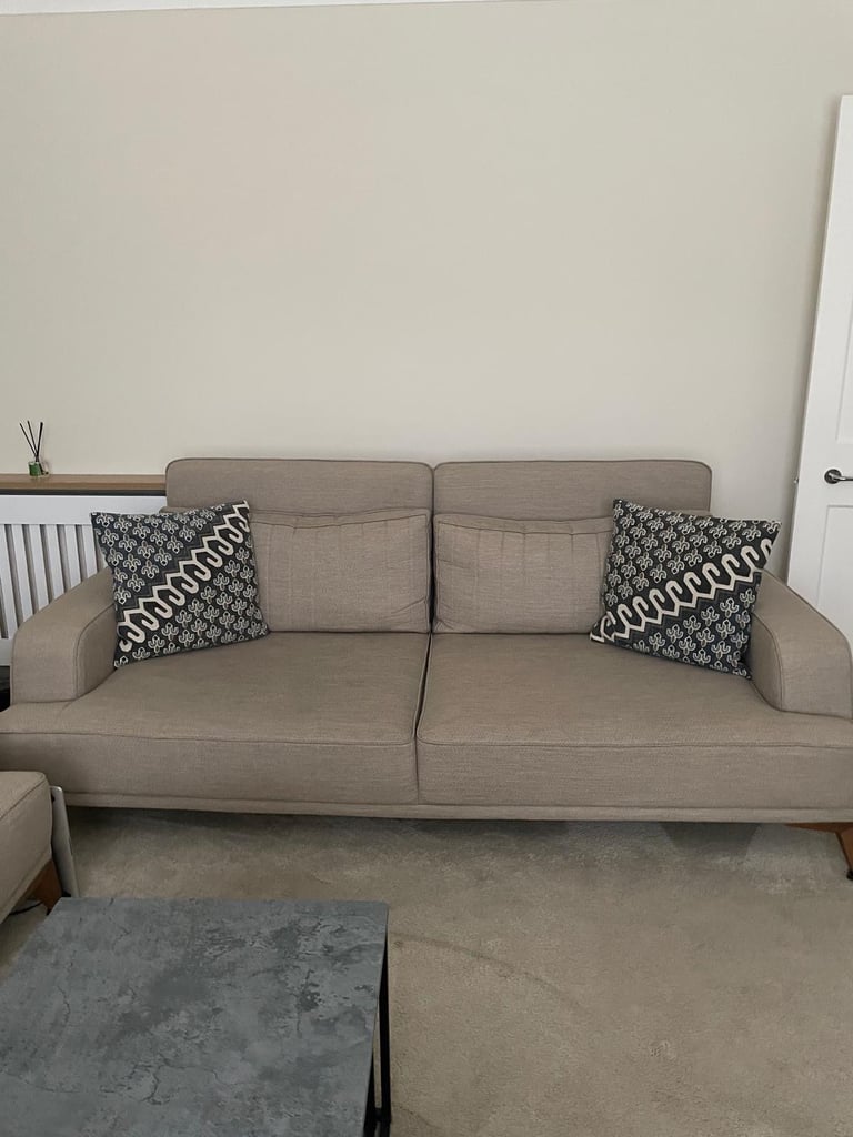 image for Modern Beige 3 Seater Sofas