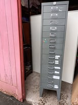 Vintage 15 drawers metal cabinet