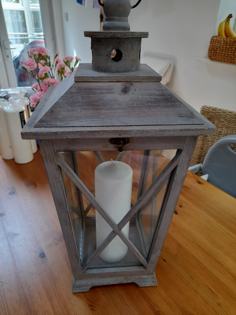Indoor/Garden Large Wooden Lantern