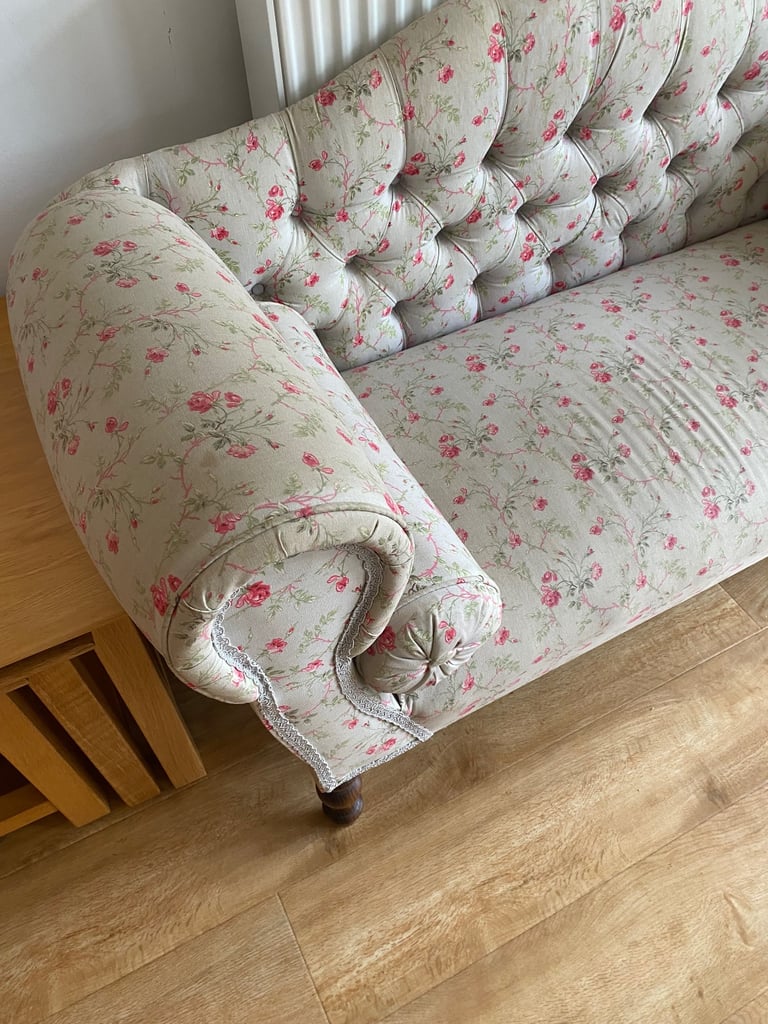 Ornate vintage small sofa
