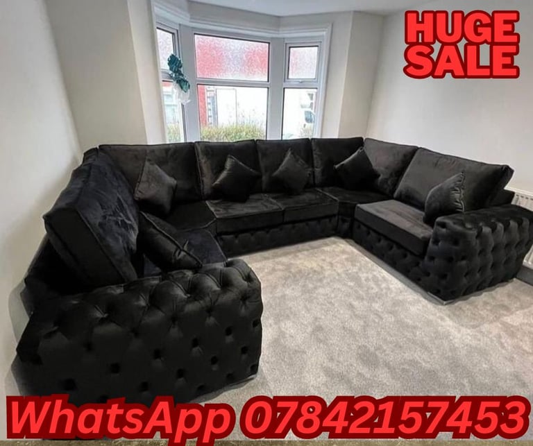 2+3 Seater Sofa Set-L Shape Sofas-U Shape Sofas-Sofas With Cushions