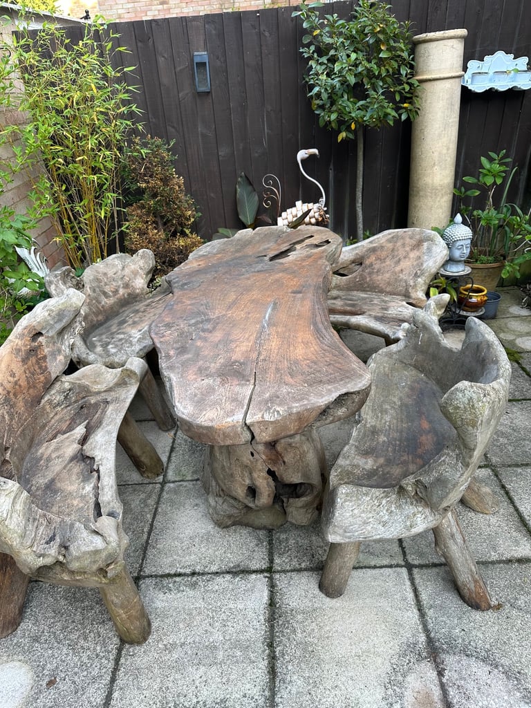 image for Root table and four chairs. 