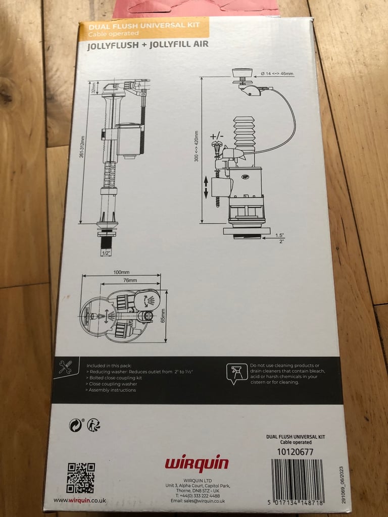 Wirquin dual flush universal kit - JOLLYFILL AIR ONLY