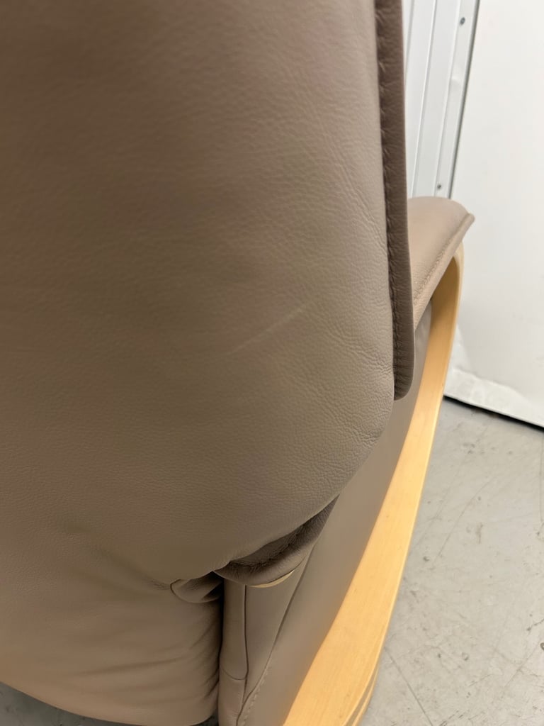 Himolla Mosel Midi Earth Leather Recline & Swivel Chair Integrated Footrest