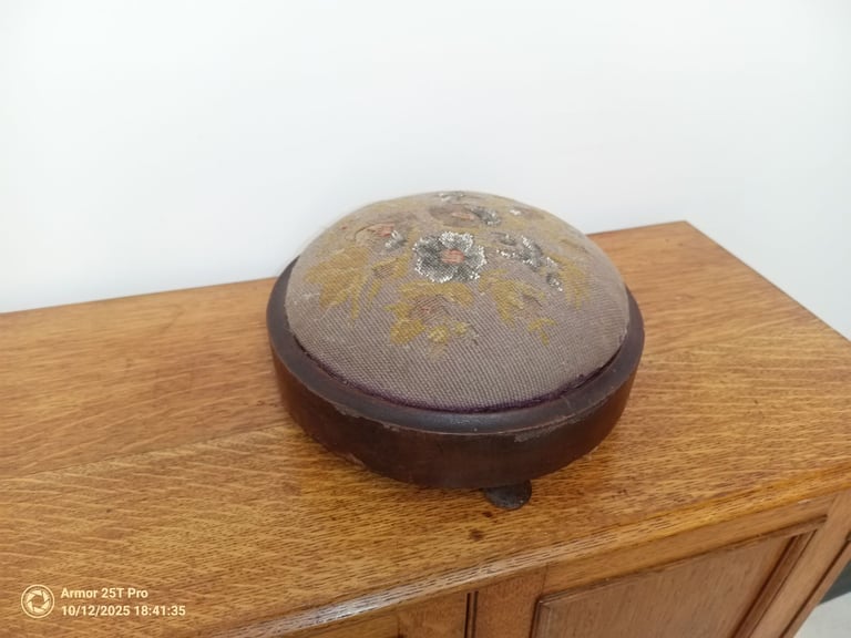 image for Victorian pin cushion / footstool 
