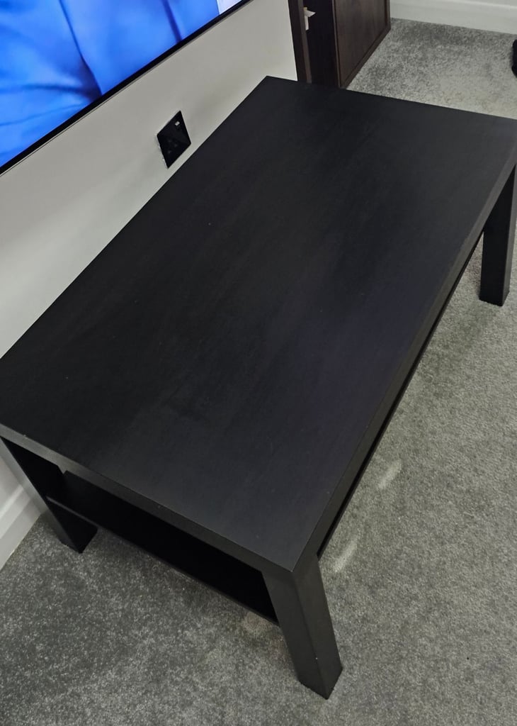 image for Ikea black coffee table