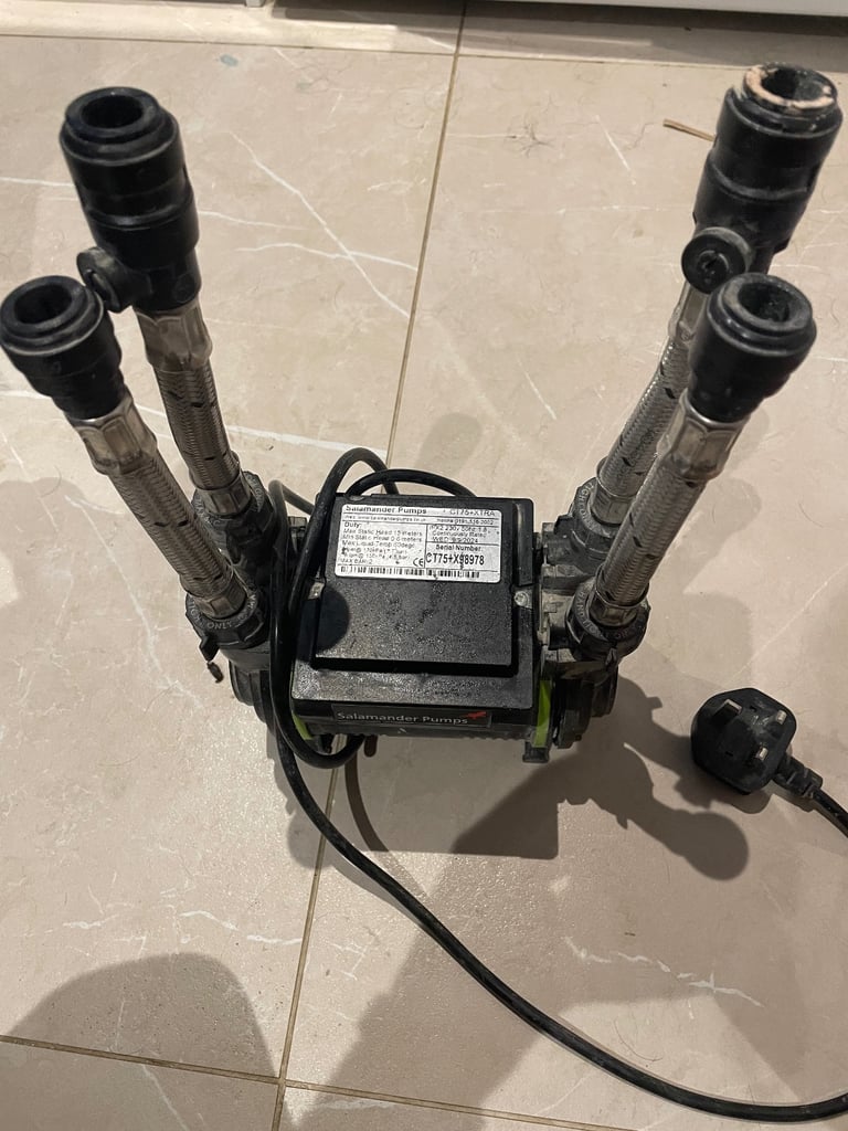 Salamander shower pump 