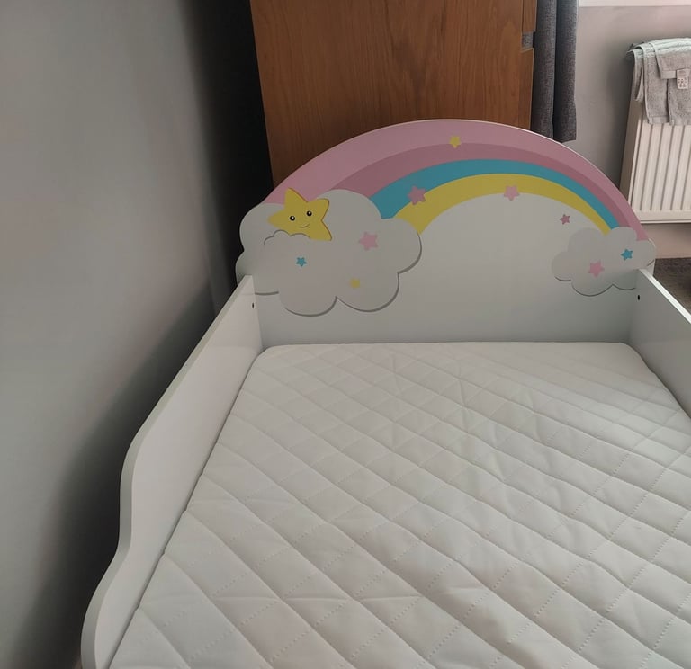 Unicorn Rainbow Toddler Bed 