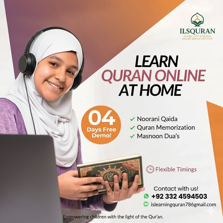 📖 Learn the Holy Quran from the comfort of your home!