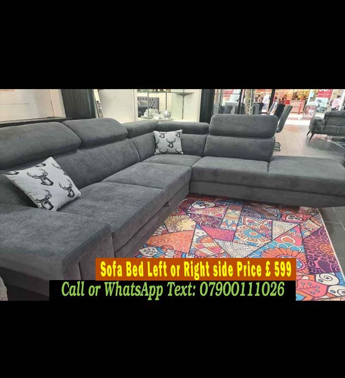 Corner fabric brand new3+2 seater recliner sofa bed in Wimbledon