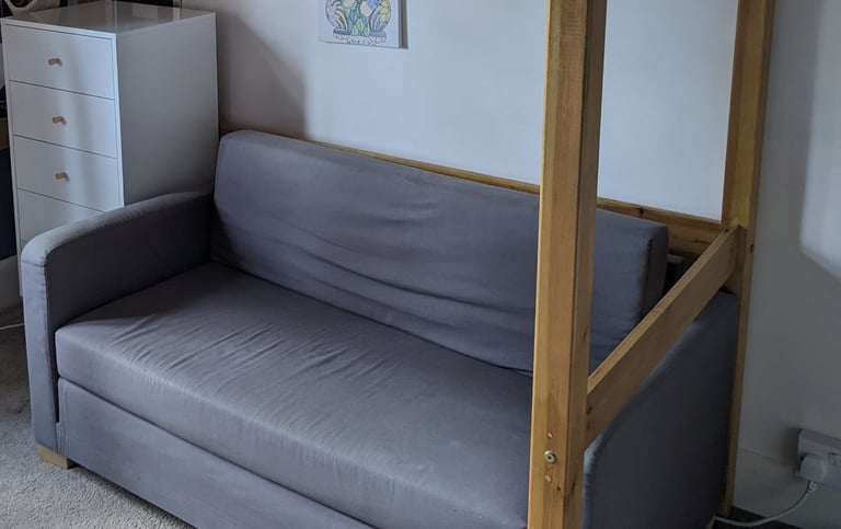 image for Small grey sofa bed