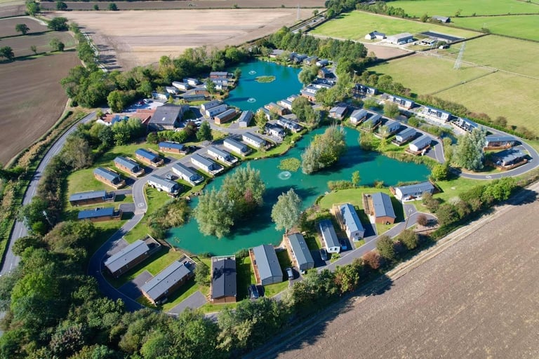 Victory Lakewood Lodge 2022 sited at Brickyard Lakes Country Park in North Yorkshire