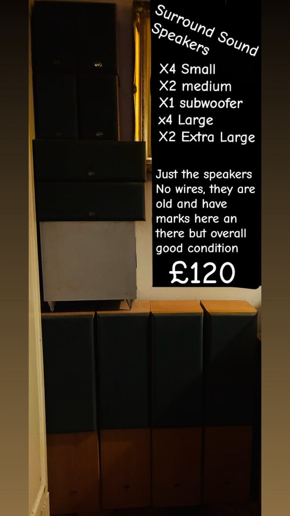 Surround sound speakers 