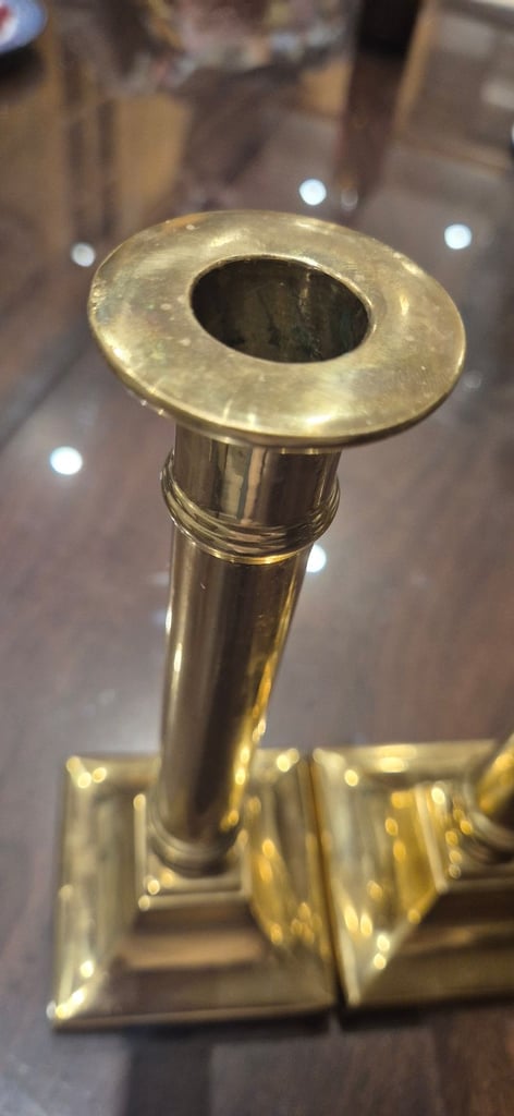 Pair of Brass Candle Holders 
