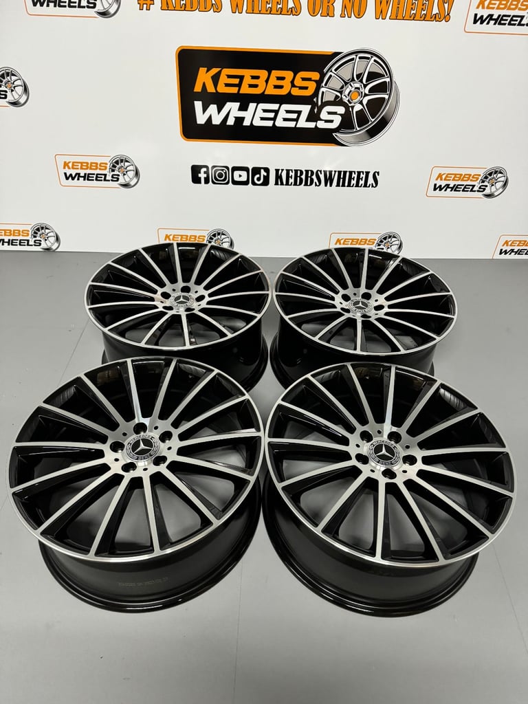 image for 18" MERCEDES TURBINE TWIST REPLACEMENT STYLE ALLOY WHEELS C CLASS E CLASS S CLASS A CLASS CLA 