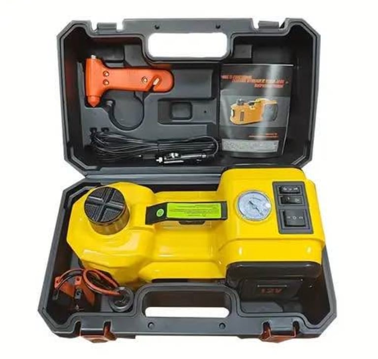 3 in 1 Electric Car Jack 12V DC 5 Ton Lift Hydraulic Jack kit Roadside Tire Change Lifting Tools JIY