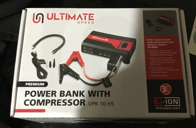 image for Brand new power bank with compressor 