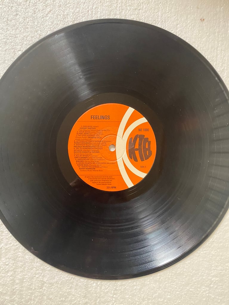 K _ Tel presents feelings . Vinyl.. 
