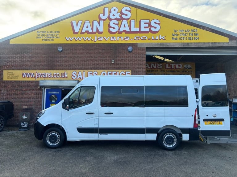 2021 21 VAUXHALL MOVANO 2.3 CDTI 3500 BITURBO EDITION MINIBUS 9 SEATER LOW MLS (