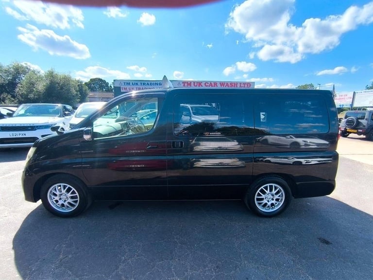 2008 Nissan Elgrand 2.5 Petrol 8 Seats Automatic Camper Van Roof LED TV ULEZ Free MPV Petrol Auto...