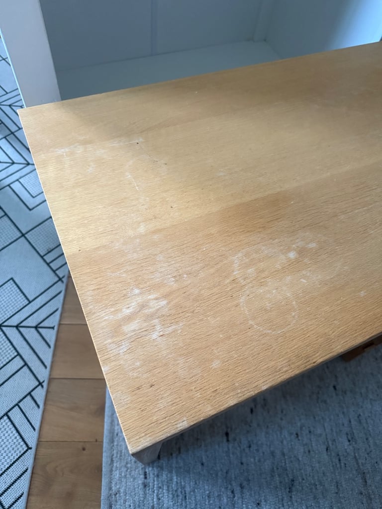 Free Solid Wood Desk with Drawers