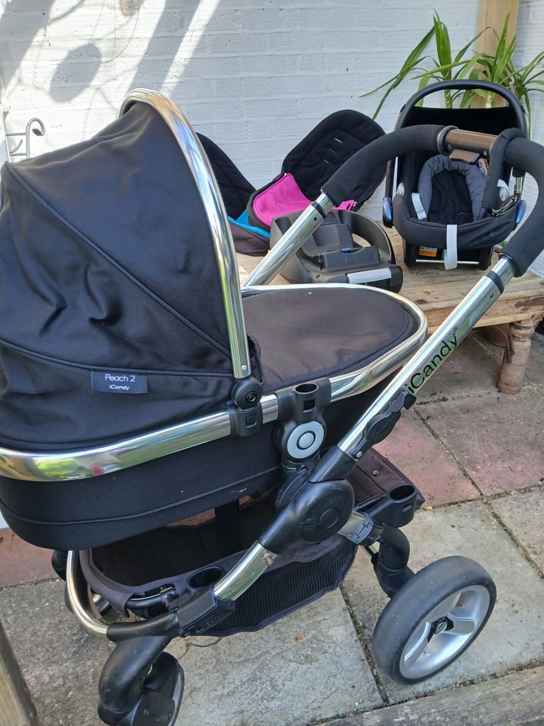 iCandy Peach 2 2in1 Black Double Travel System