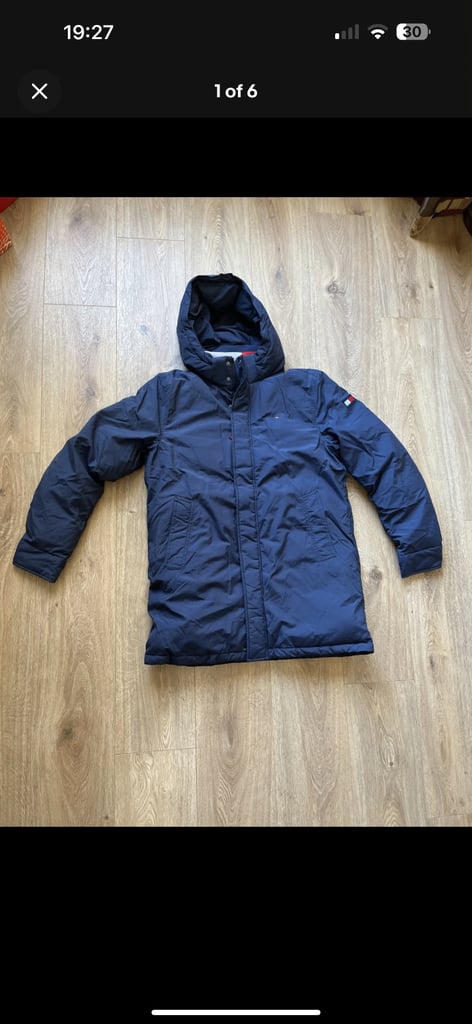 image for Brand New Tommy Hilfiger Navy Parka Coat
