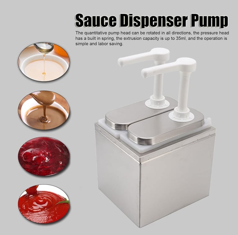 Ejoyous Sauce Dispenser Restaurant Pump Commercial, Restaurant Large Ketchup Dispenser