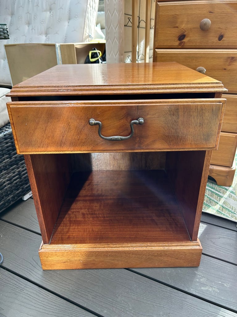 image for Solid wood Bed / side table