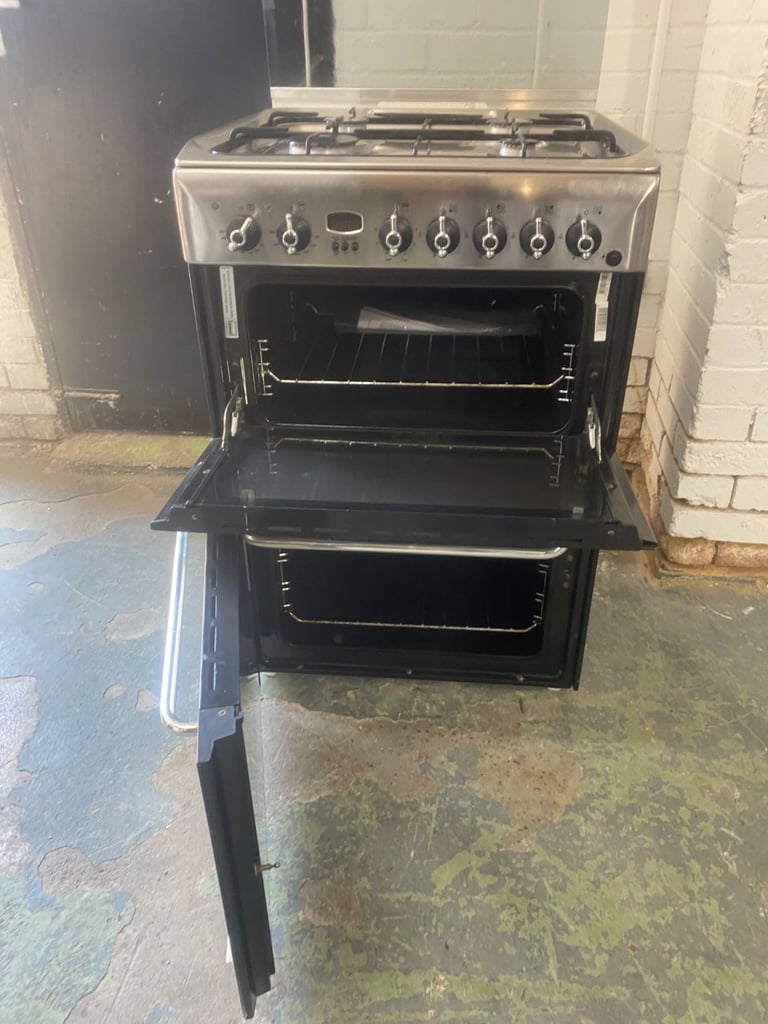 🚚Beautiful Indesit 60CM Stainless Steel Gas Cooker 