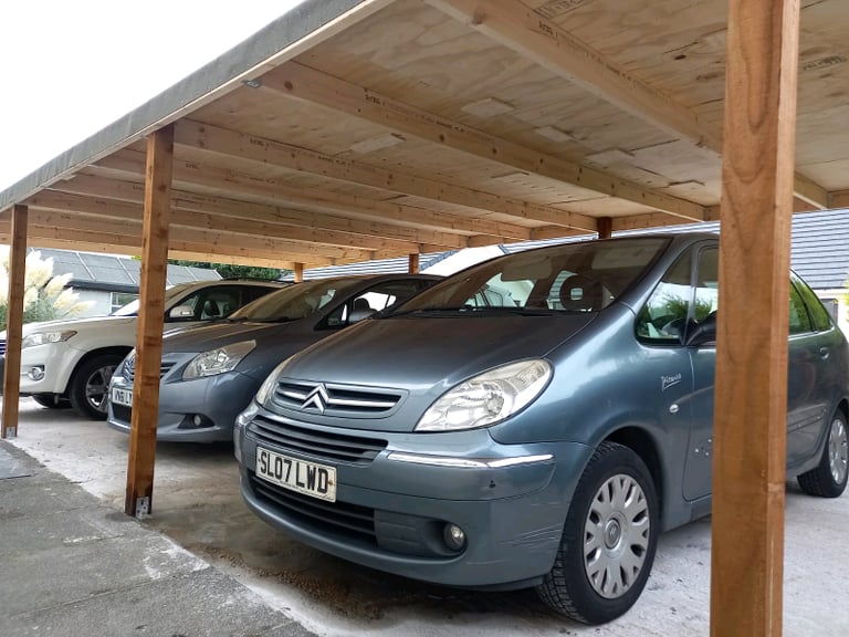 5M X 5M CARPORT FITTED ALL WOOD FULLY TREATED FREE LOCAL DELIVERY 