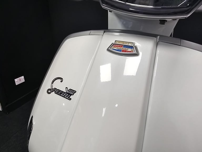 2021 Lambretta V200 Special in white , great looking scooter.