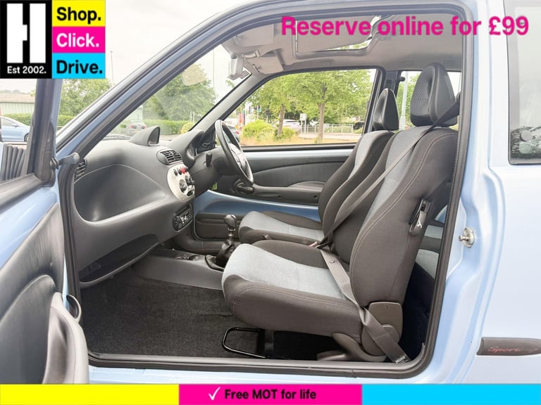 2003 Fiat Seicento 1.1 Sporting 3dr HATCHBACK Petrol Manual