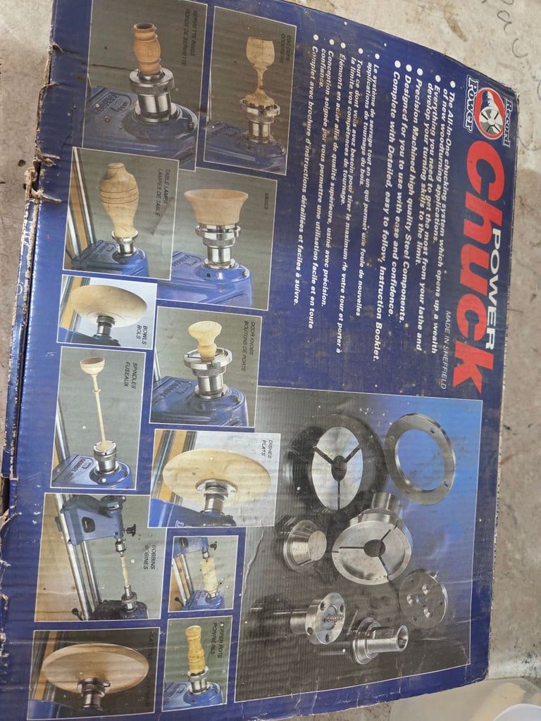 Record power RP3000x all in one lathe chuck wood turning Axminster wood turning 3/4 x 16tpi