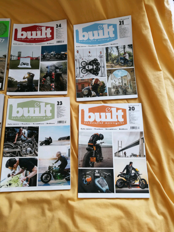 Built Motorcycle magazines 11 copies vgc