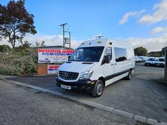 2016 ON 66 PLATE MERCEDES BENZ SPRINTER 516CDI TRW LWB DIESEL CREW VAN ULEZ FREE