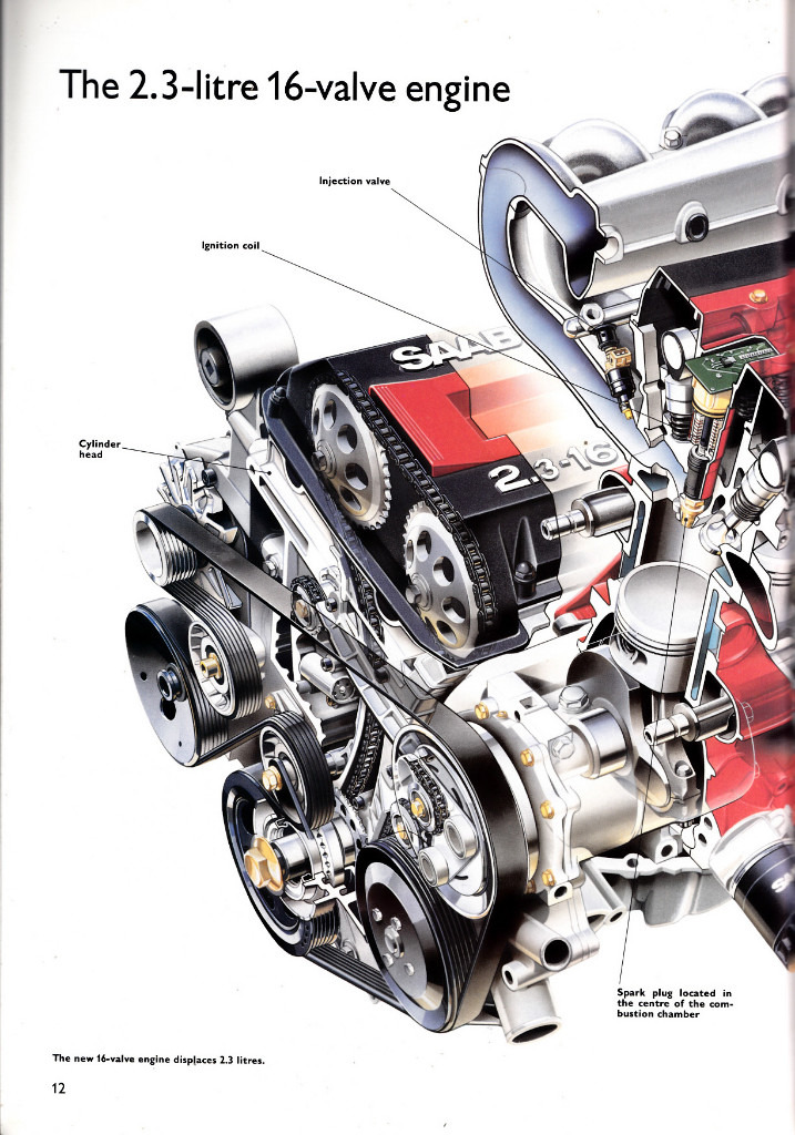 SAAB 9000 MARKETING BROCHURE FORM & FUNCTION PUB. 1991 