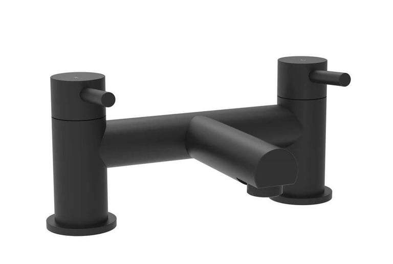 image for Dixon Round Bath Filler Mixer Tap - Matt Black RRP £165 Our Price £55