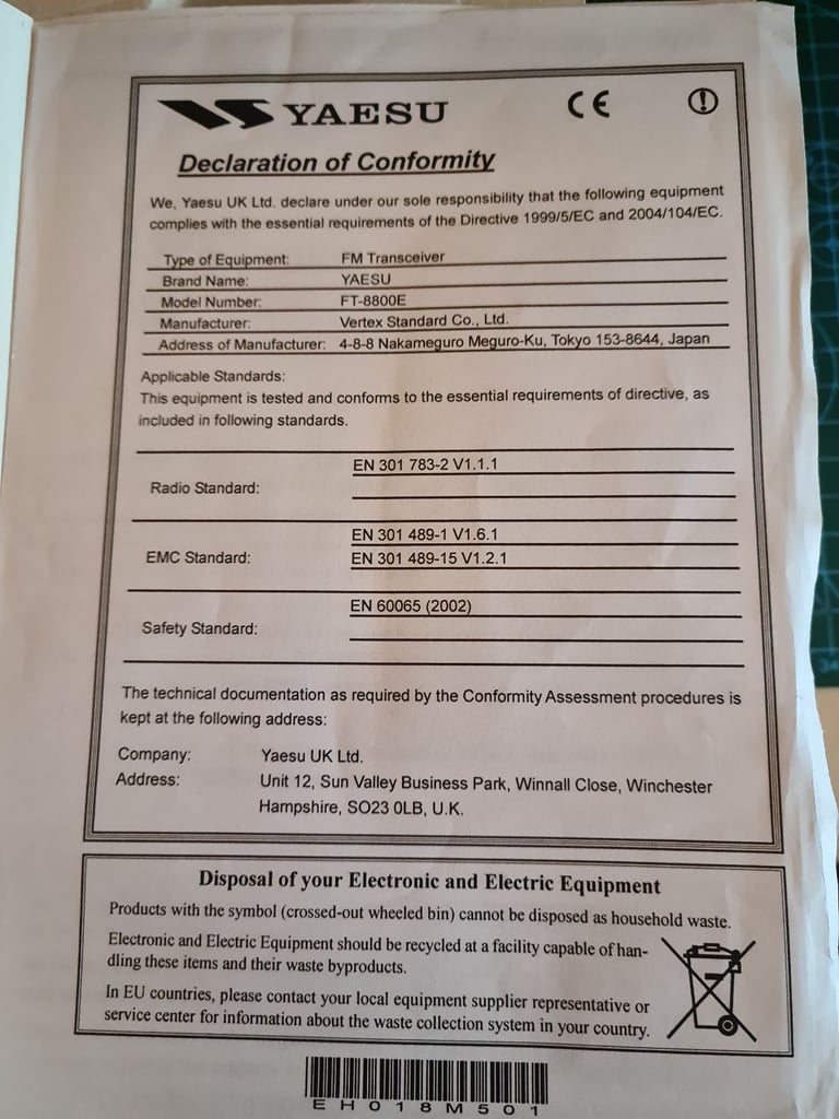 Yaesu ft8800