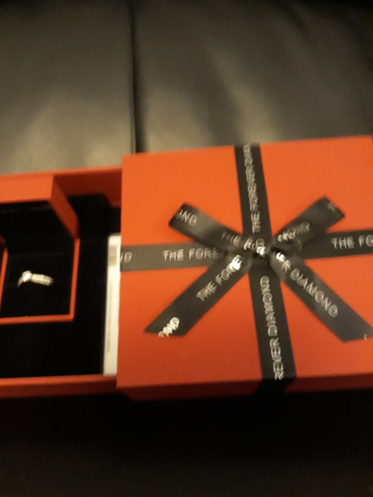 diamond ring platinum 75.