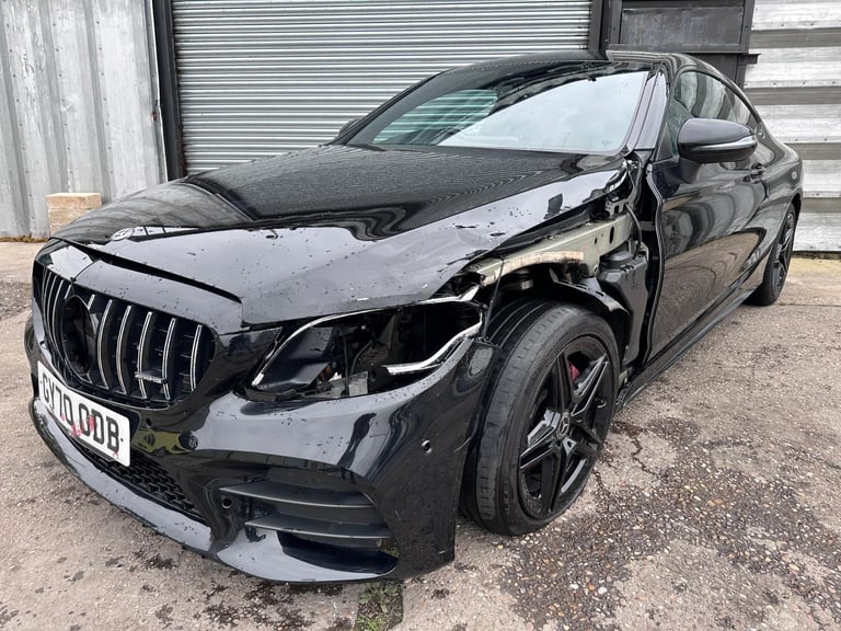 2021 70 REG MERCEDES C-CLASS COUPE AMG LINE MHEV DAMAGED REPAIRABLE SALVAGE