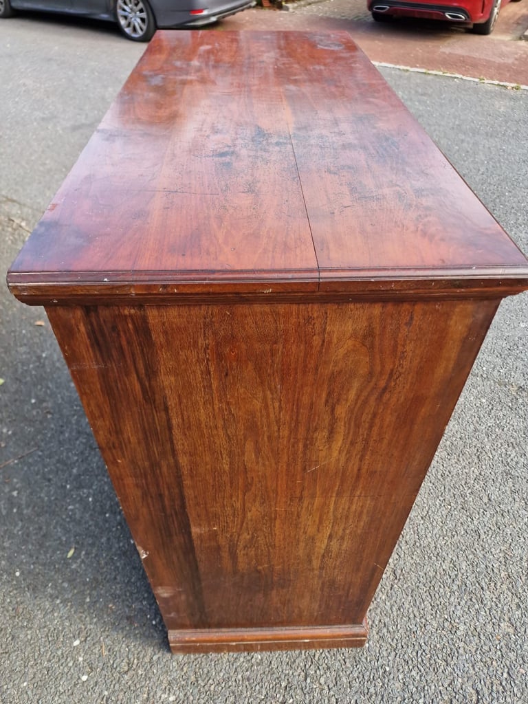 Extra Large Size Super Quality Antique Walnut Chest Of Drawers