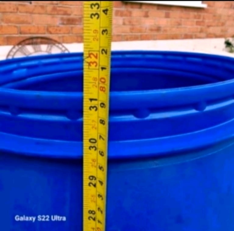 🍇Blue drum barrel container many available water butt🍓